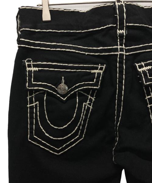 TRUE RELIGION（トゥルー レリジョン）TRUE RELIGION (トゥルー レリジョン) RICKY SUPER T STRAIGHT JEAN ブラック サイズ:33の古着・服飾アイテム