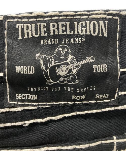 TRUE RELIGION（トゥルー レリジョン）TRUE RELIGION (トゥルー レリジョン) RICKY SUPER T STRAIGHT JEAN ブラック サイズ:33の古着・服飾アイテム