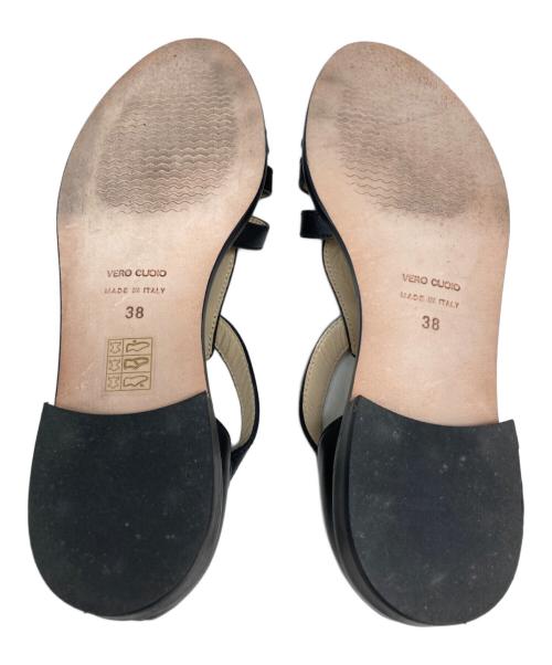 STEVEN ALAN（スティーブンアラン）STEVEN ALAN (スティーブンアラン) レザーメッシュグルカサンダル ブラック サイズ:38の古着・服飾アイテム