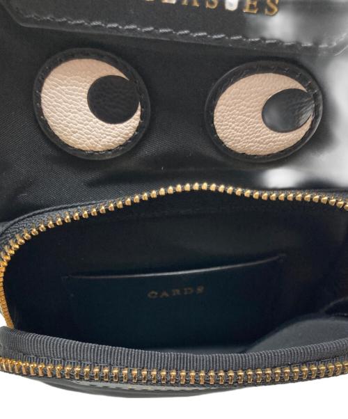 ANYA HINDMARCH（アニヤ・ハインドマーチ）ANYA HINDMARCH (アニヤ・ハインドマーチ) EYES ESSENTIALS クロスボディ バッグ ブラックの古着・服飾アイテム