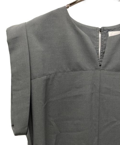 STUDIOUS（ステュディオス）STUDIOUS (ステュディオス) Back Tucked Dress グレー サイズ:１の古着・服飾アイテム