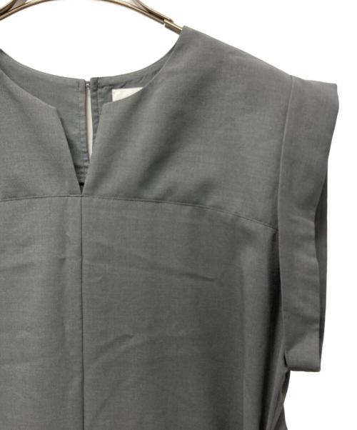 STUDIOUS（ステュディオス）STUDIOUS (ステュディオス) Back Tucked Dress グレー サイズ:１の古着・服飾アイテム
