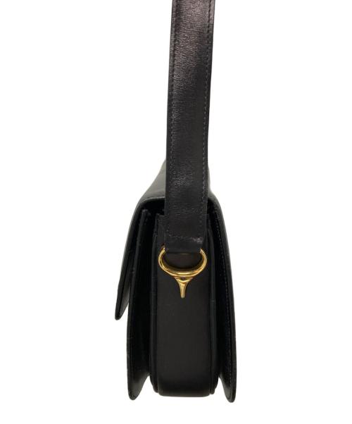 CELINE（セリーヌ）CELINE (セリーヌ) マカダム金具ショルダーバッグ ブラックの古着・服飾アイテム