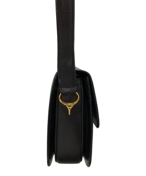 CELINE（セリーヌ）CELINE (セリーヌ) マカダム金具ショルダーバッグ ブラックの古着・服飾アイテム