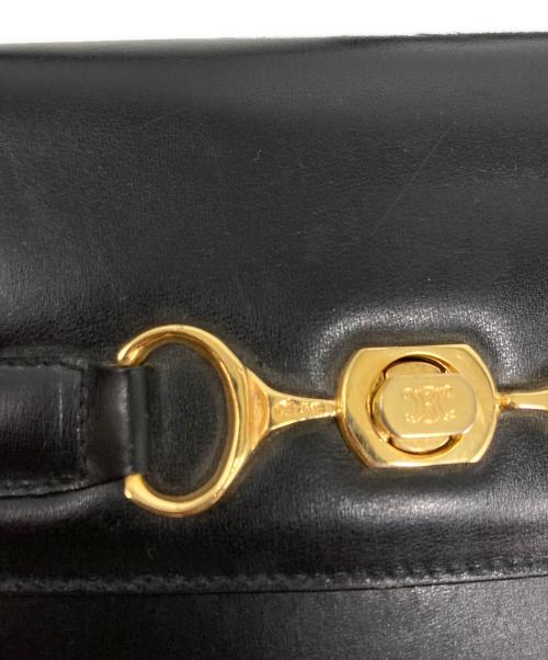 CELINE（セリーヌ）CELINE (セリーヌ) マカダム金具ショルダーバッグ ブラックの古着・服飾アイテム