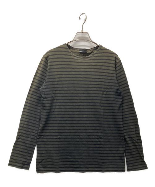 LAD MUSICIAN（ラッドミュージシャン）LAD MUSICIAN (ラッドミュージシャン) ボーダーカットソー オリーブ サイズ:44の古着・服飾アイテム