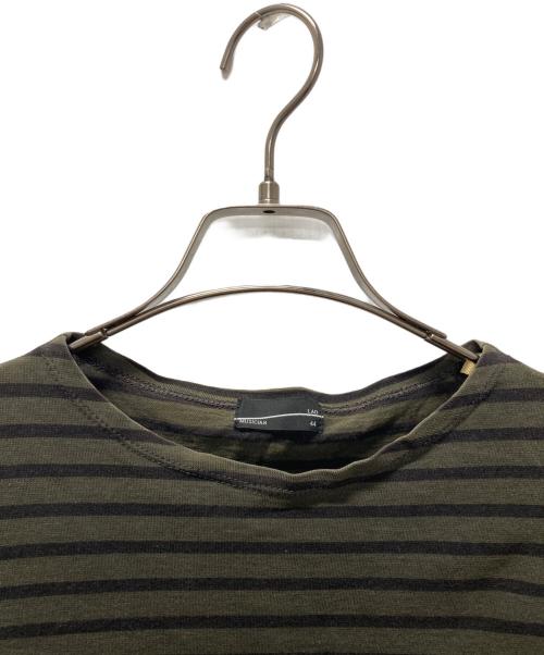 LAD MUSICIAN（ラッドミュージシャン）LAD MUSICIAN (ラッドミュージシャン) ボーダーカットソー オリーブ サイズ:44の古着・服飾アイテム