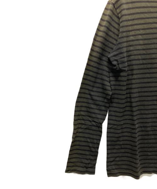 LAD MUSICIAN（ラッドミュージシャン）LAD MUSICIAN (ラッドミュージシャン) ボーダーカットソー オリーブ サイズ:44の古着・服飾アイテム