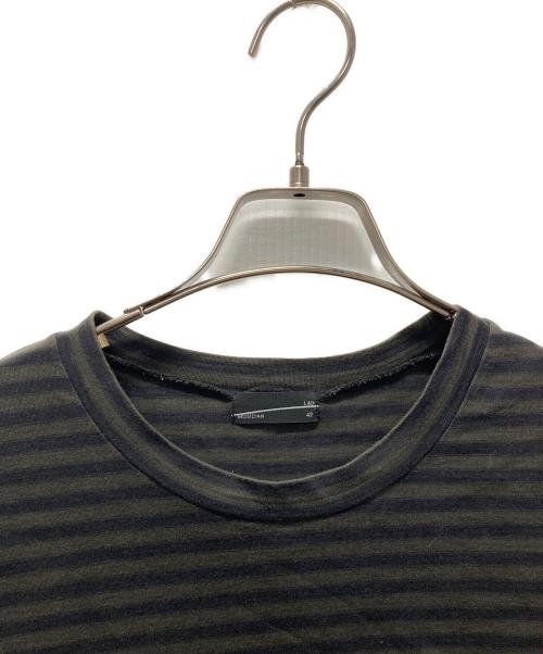 LAD MUSICIAN（ラッドミュージシャン）LAD MUSICIAN (ラッドミュージシャン) ボーダーTシャツ オリーブ サイズ:42の古着・服飾アイテム