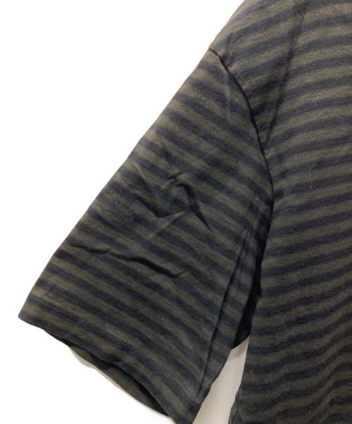 LAD MUSICIAN（ラッドミュージシャン）LAD MUSICIAN (ラッドミュージシャン) ボーダーTシャツ オリーブ サイズ:42の古着・服飾アイテム