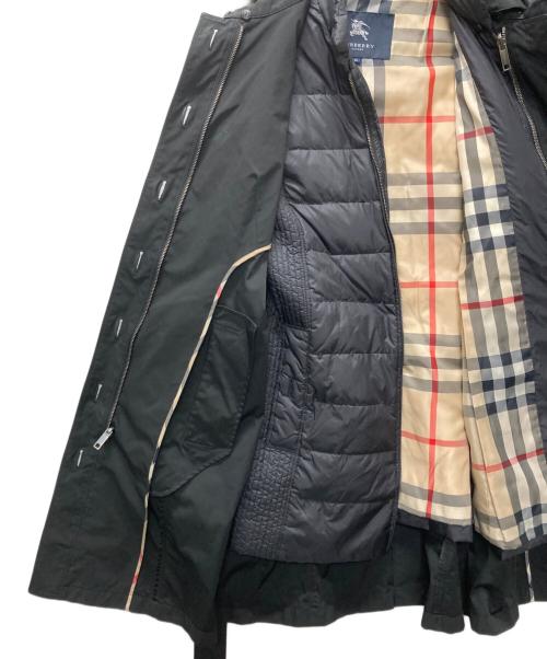 BURBERRY LONDON（バーバリーロンドン）BURBERRY LONDON (バーバリーロンドン) フォックスファーダウンライナー付トレンチコート ブラック サイズ:40の古着・服飾アイテム
