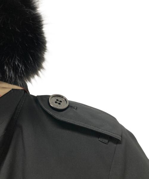 BURBERRY LONDON（バーバリーロンドン）BURBERRY LONDON (バーバリーロンドン) フォックスファーダウンライナー付トレンチコート ブラック サイズ:40の古着・服飾アイテム