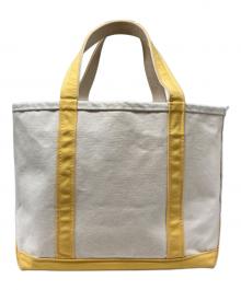 L.L.Bean（エルエルビーン）の古着「キャンバストートバッグ」｜イエロー×アイボリー