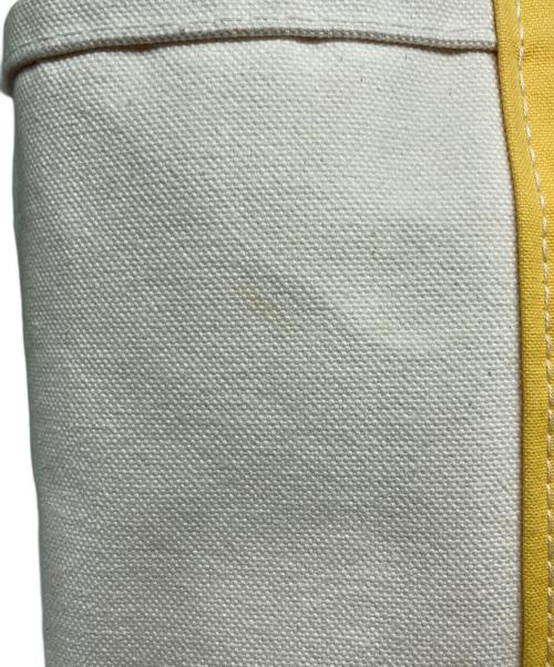 L.L.Bean（エルエルビーン）L.L.Bean (エルエルビーン) キャンバストートバッグ イエロー×アイボリーの古着・服飾アイテム