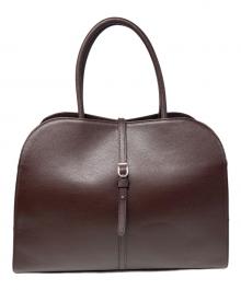 MONOROW（モノロウ）の古着「BLANC LARGE BURGUNDY BROWN/トートバッグ」｜ブラウン