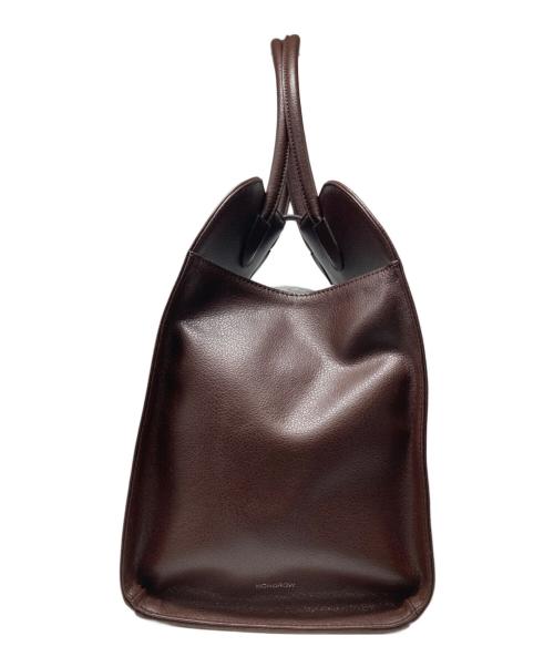 MONOROW（モノロウ）MONOROW (モノロウ) BLANC LARGE BURGUNDY BROWN/トートバッグ ブラウンの古着・服飾アイテム