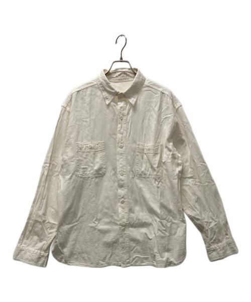 U'S NAVY（ユーエスネイビー）U'S NAVY (ユーエスネイビー) シャンブレーシャツ アイボリー サイズ:XLの古着・服飾アイテム