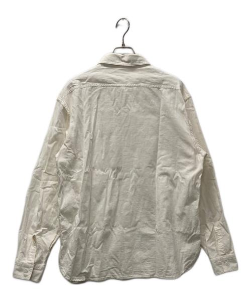 U'S NAVY（ユーエスネイビー）U'S NAVY (ユーエスネイビー) シャンブレーシャツ アイボリー サイズ:XLの古着・服飾アイテム