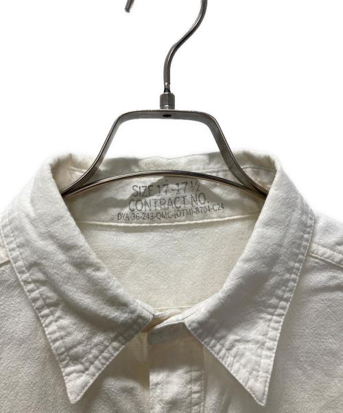 U'S NAVY（ユーエスネイビー）U'S NAVY (ユーエスネイビー) シャンブレーシャツ アイボリー サイズ:XLの古着・服飾アイテム