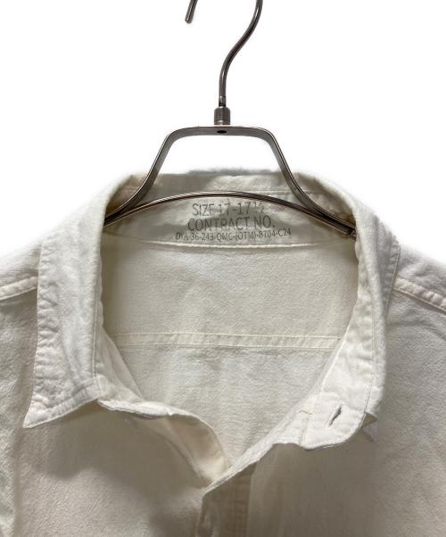 U'S NAVY（ユーエスネイビー）U'S NAVY (ユーエスネイビー) シャンブレーシャツ アイボリー サイズ:XLの古着・服飾アイテム
