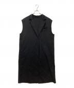 mizuiro-indミズイロインド）の古着「tailored long jilet/テーラードロングジレ」｜ネイビー