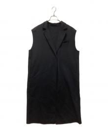mizuiro-ind（ミズイロインド）の古着「tailored long jilet/テーラードロングジレ」｜ネイビー