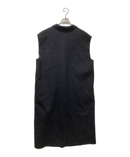 mizuiro-ind（ミズイロインド）mizuiro-ind (ミズイロインド) tailored long jilet/テーラードロングジレ ネイビー サイズ:FREEの古着・服飾アイテム