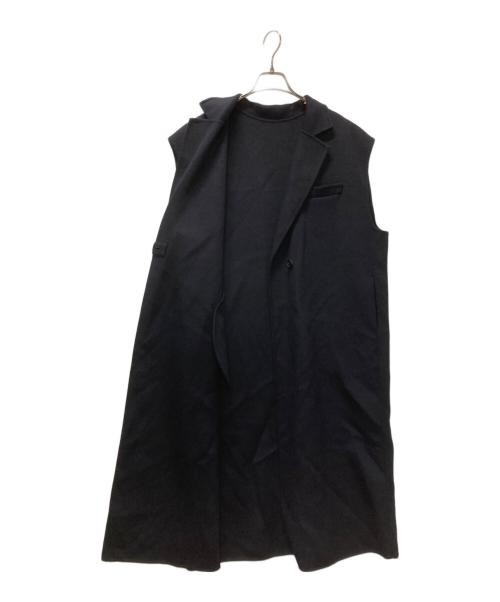 mizuiro-ind（ミズイロインド）mizuiro-ind (ミズイロインド) tailored long jilet/テーラードロングジレ ネイビー サイズ:FREEの古着・服飾アイテム