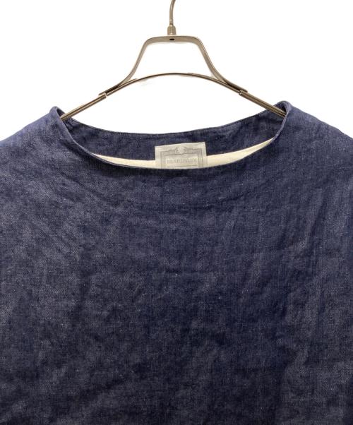 BEARDSLEY（ビアズリー）BEARDSLEY (ビアズリー) リネンデニムブラウス インディゴ サイズ:FREEの古着・服飾アイテム