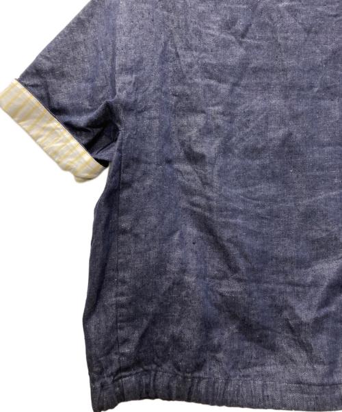 BEARDSLEY（ビアズリー）BEARDSLEY (ビアズリー) リネンデニムブラウス インディゴ サイズ:FREEの古着・服飾アイテム
