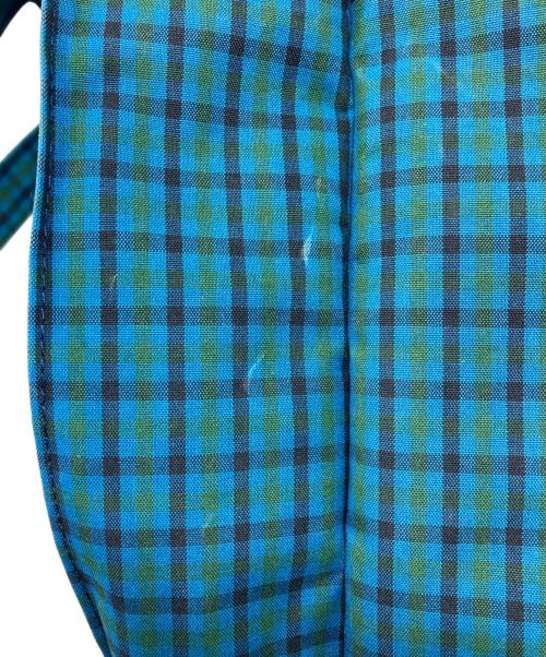 familiar（ファミリア）familiar (ファミリア) チェックトートバッグ ブルーの古着・服飾アイテム