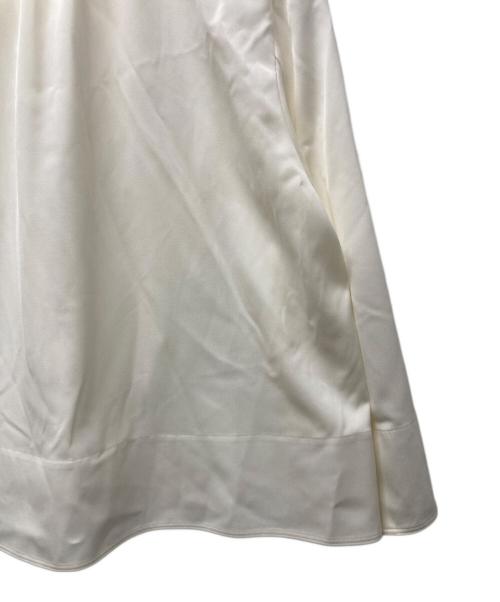 BALLSEY（ボールジィ）BALLSEY (ボールジィ) 2-wayストレッチ タイ付きスタンドカラーブラウス アイボリー サイズ:38の古着・服飾アイテム