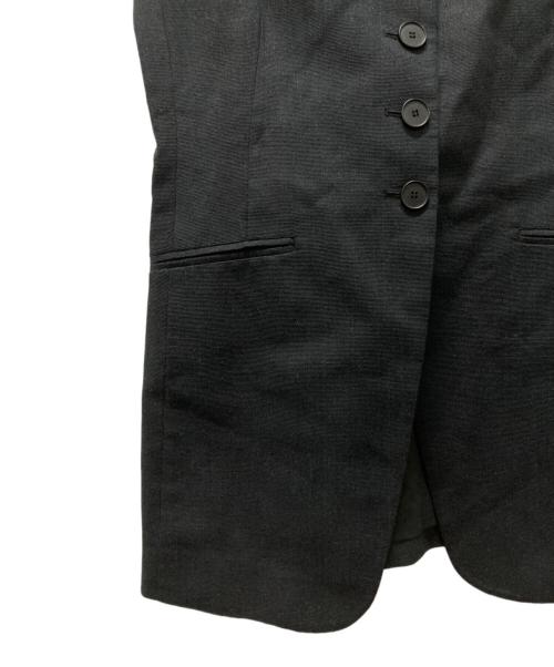 BALLSEY（ボールジィ）BALLSEY (ボールジィ) ラメミックスストレッチ スクエアネックジレ ブラック サイズ:36の古着・服飾アイテム