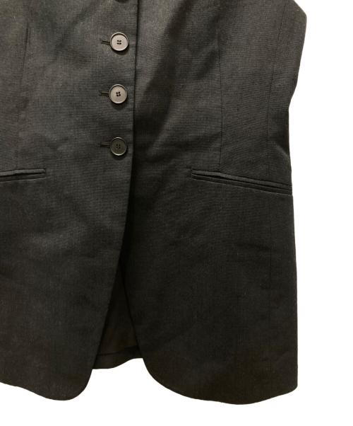 BALLSEY（ボールジィ）BALLSEY (ボールジィ) ラメミックスストレッチ スクエアネックジレ ブラック サイズ:36の古着・服飾アイテム