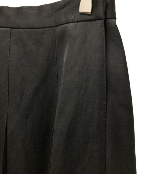 ebure（エブール）ebure (エブール) シルク切替リネン混ロングスカート ブラック サイズ:38の古着・服飾アイテム