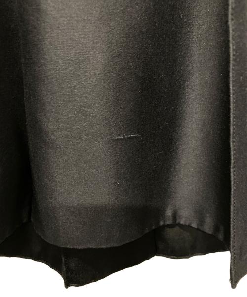 ebure（エブール）ebure (エブール) シルク切替リネン混ロングスカート ブラック サイズ:38の古着・服飾アイテム