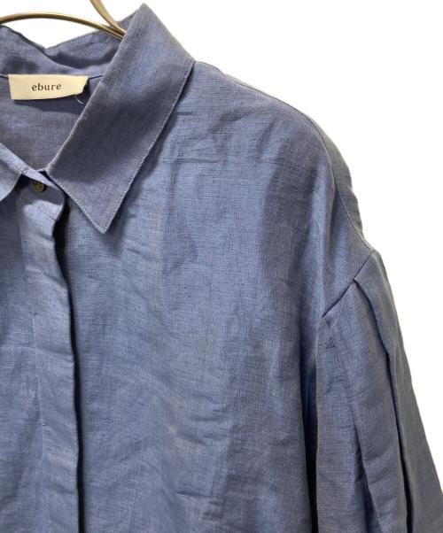 ebure（エブール）EBURE (エブール) リネンシルクシャツ ブルー サイズ:36の古着・服飾アイテム