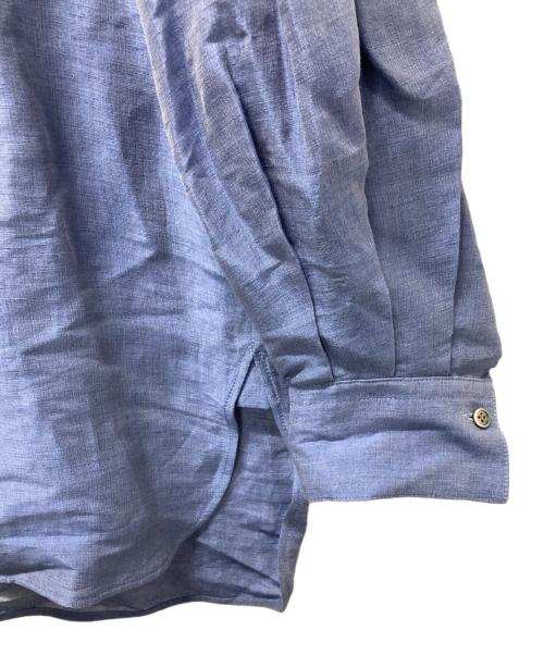 ebure（エブール）EBURE (エブール) リネンシルクシャツ ブルー サイズ:36の古着・服飾アイテム