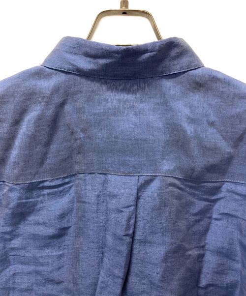 ebure（エブール）EBURE (エブール) リネンシルクシャツ ブルー サイズ:36の古着・服飾アイテム
