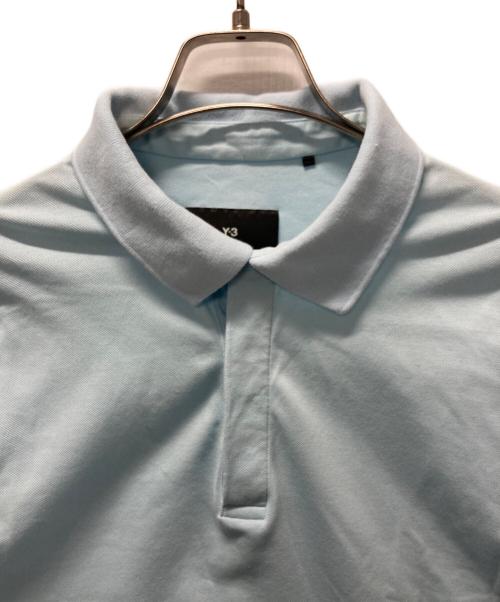 Y-3（ワイスリー）Y-3 (ワイスリー) SHORT SLEEVE POLO SHIRT スカイブルー サイズ:XSの古着・服飾アイテム