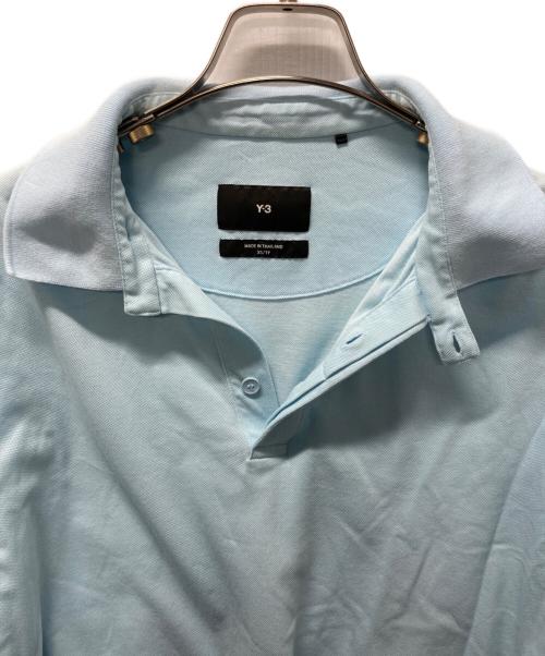 Y-3（ワイスリー）Y-3 (ワイスリー) SHORT SLEEVE POLO SHIRT スカイブルー サイズ:XSの古着・服飾アイテム