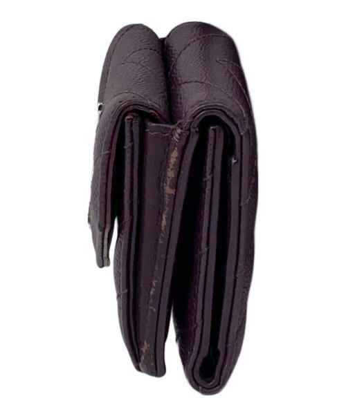 Saint Laurent Paris（サンローランパリ）Saint Laurent Paris (サンローランパリ) カサンドラ3つ折り財布 パープルの古着・服飾アイテム