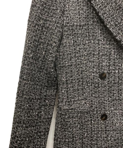 theory（セオリー）theory (セオリー) NOELLE DB BLAZER DR/ツイードコート ブラック サイズ:Mの古着・服飾アイテム