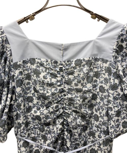 Lily Brown（リリーブラウン）Lily Brown (リリーブラウン) シフォンドッキングバリエプリントワンピース スカイブルー サイズ:1の古着・服飾アイテム