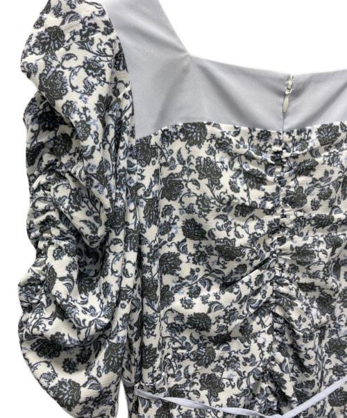 Lily Brown（リリーブラウン）Lily Brown (リリーブラウン) シフォンドッキングバリエプリントワンピース スカイブルー サイズ:1の古着・服飾アイテム