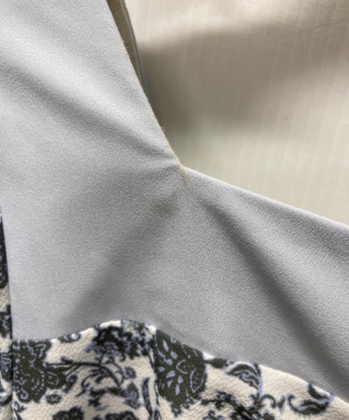 Lily Brown（リリーブラウン）Lily Brown (リリーブラウン) シフォンドッキングバリエプリントワンピース スカイブルー サイズ:1の古着・服飾アイテム