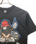 中古・古着 stussy (ステューシー) SHIRT KING PHADE (シャツキングフェイド) 8BALL MAN プリントTシャツ ブラック サイズ:XL：7000円