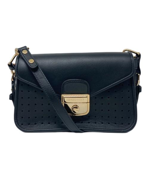 LONGCHAMP（ロンシャン）LONGCHAMP (ロンシャン) MADEMOISELLE/マドモワゼル 2WAYショルダーバッグ ブラックの古着・服飾アイテム