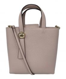 FURLA（フルラ）の古着「SFERA VERTICAL CROSSBODY BAG/スフェラ2WAショルダーYバッグ」｜ピンク