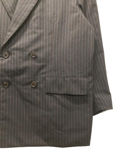 MARKAWARE（マーカウェア）MARKAWARE (マーカウェア) ORGANIC WOOL TROPICAL COMFORT W-BREASTED BLAZER ブラウン サイズ:2の古着・服飾アイテム